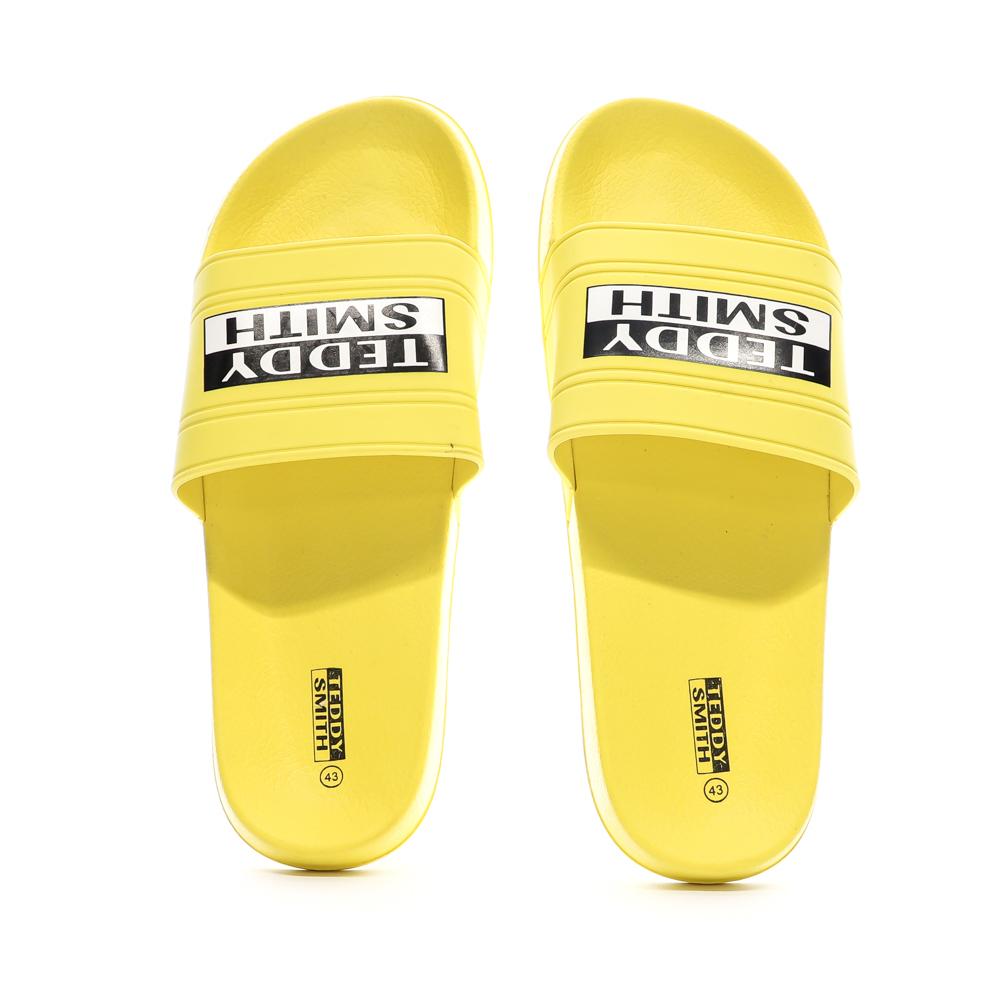 Claquettes Jaunes Homme Teddy Smith vue 3