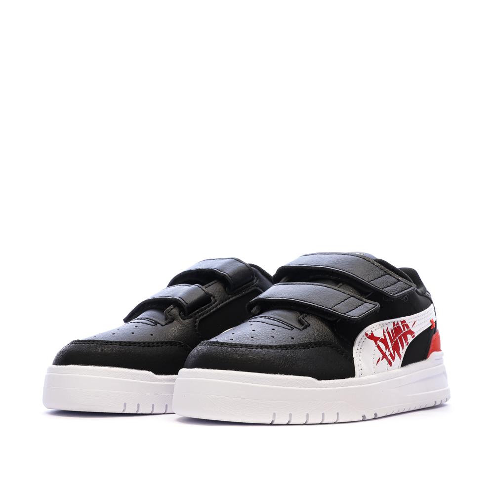Zapatillas negras/blancas para niño Puma Shuffle Downtown ver 6
