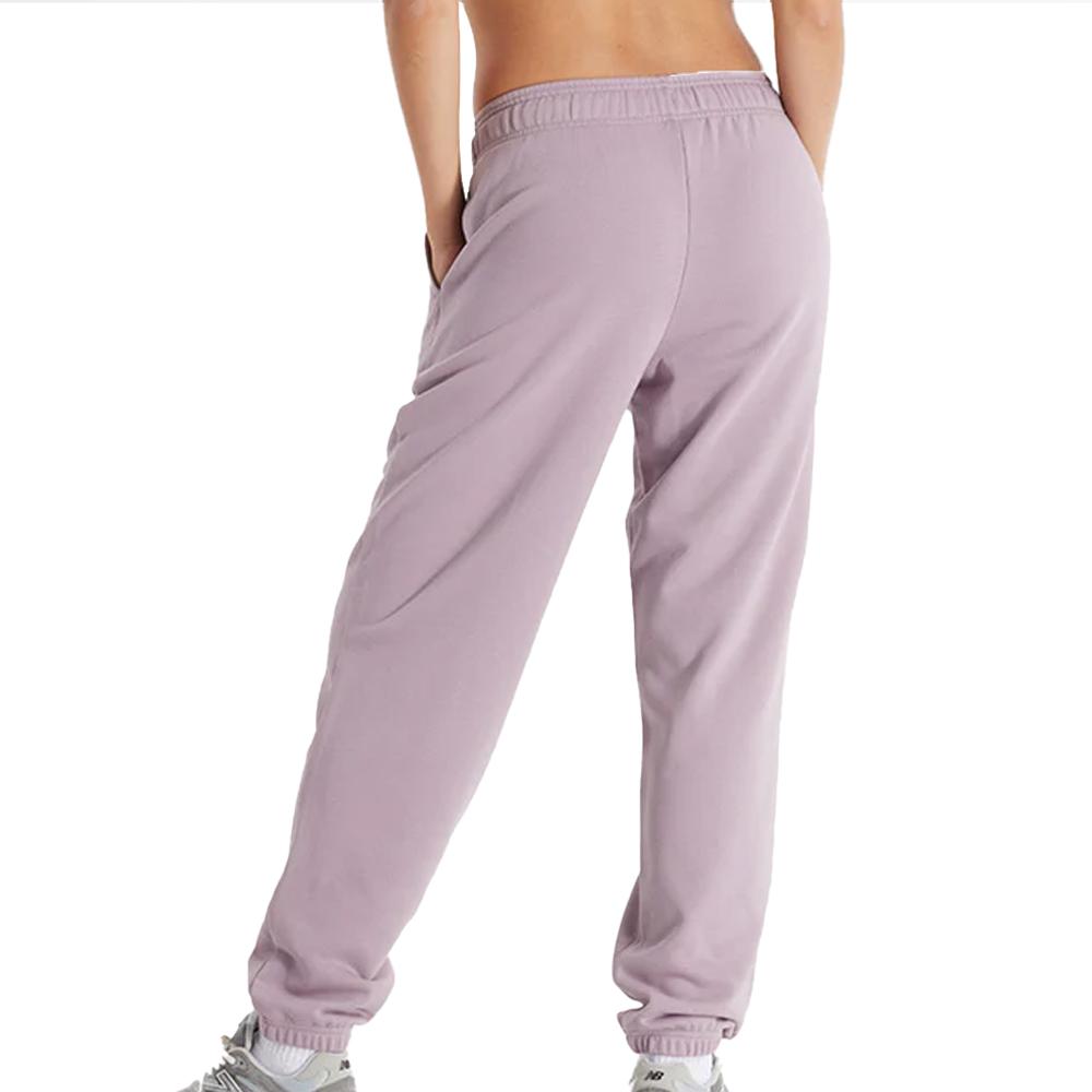 Jogging Mauve Femme New Balance French Terry vue 2