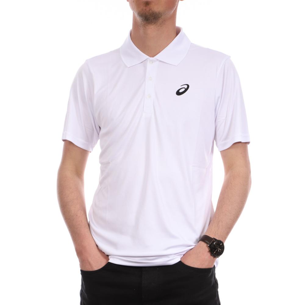 Polo de tennis Blanc Homme Asics Court pas cher