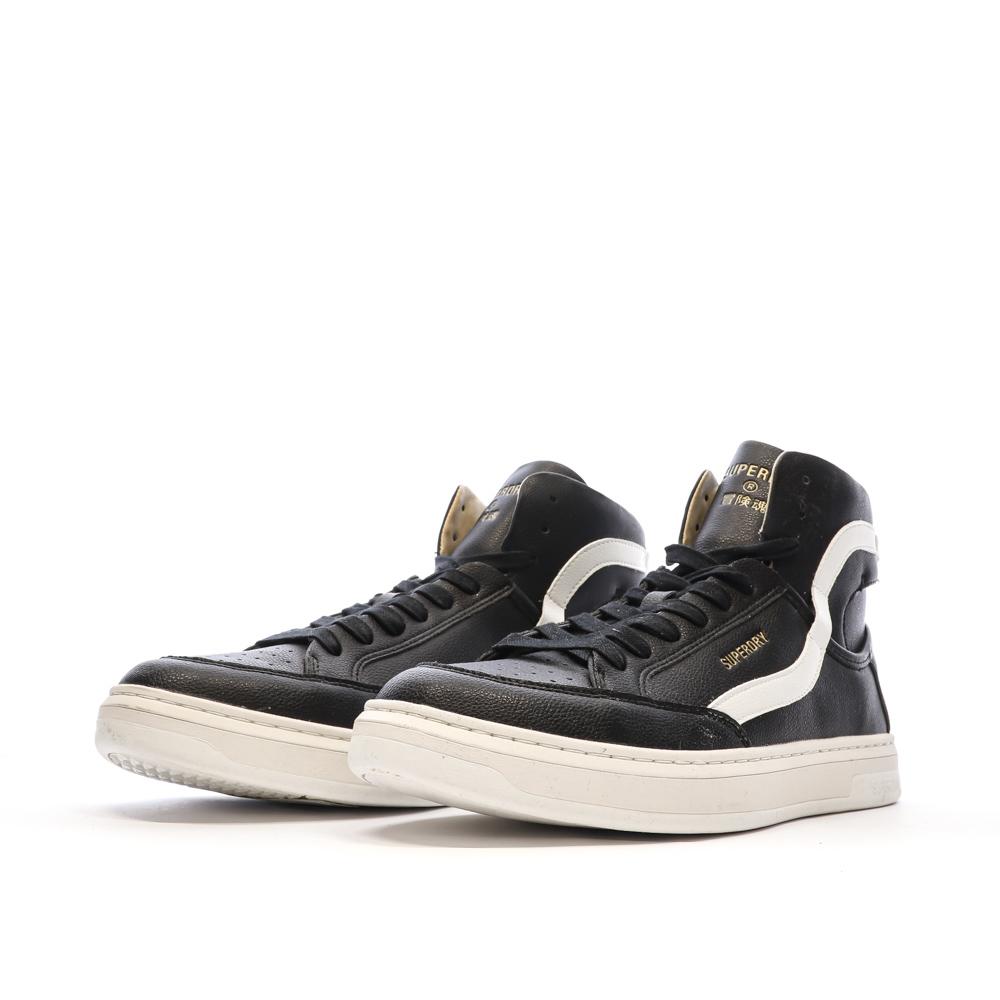 Baskets Montantes Noires Homme Superdry Lux Trainer vue 6