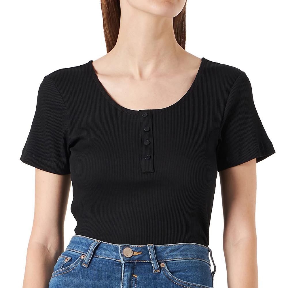 T-shirt Noir Femme Only Simple pas cher