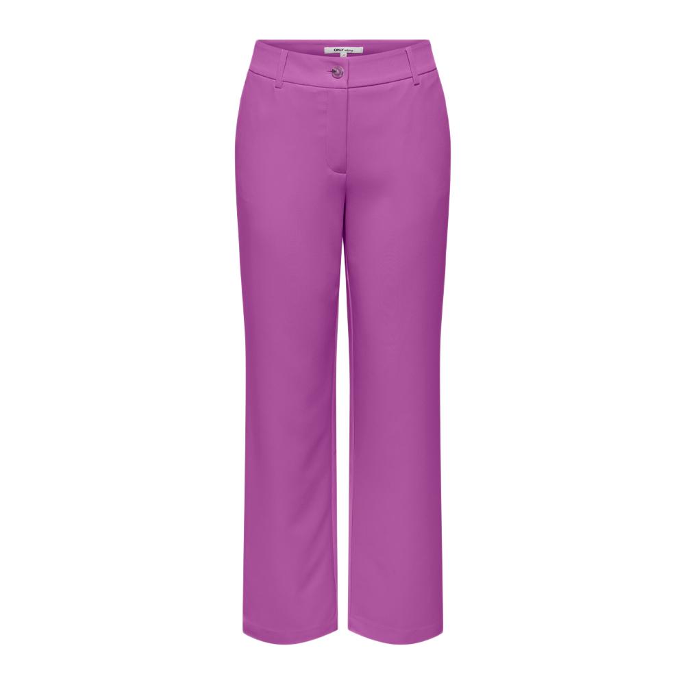 Pantalon Droit Violet Femme ONLY 15267759 pas cher