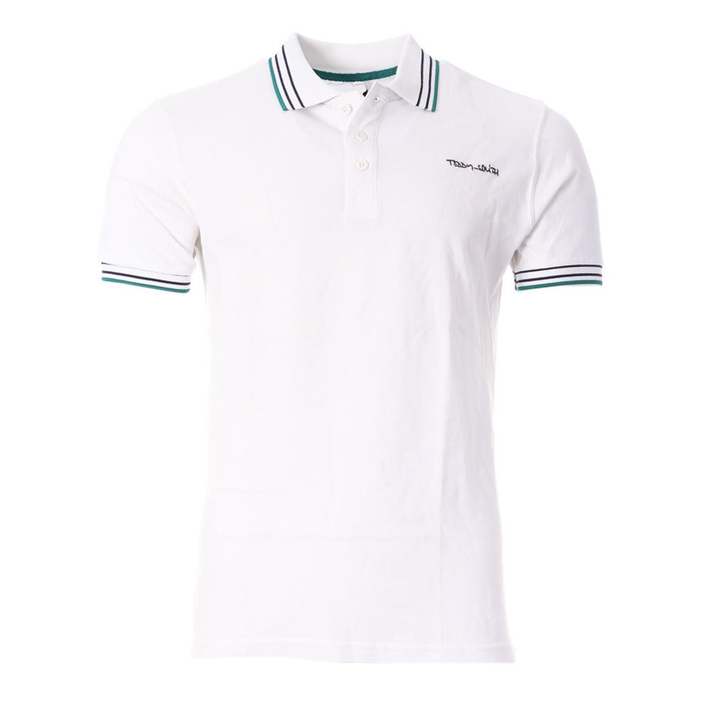 Polo Blanc Homme Teddy Smith Pasian 11306339D pas cher