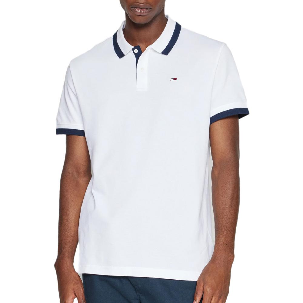 Polo Blanc Homme Tommy Hilfiger Solid pas cher