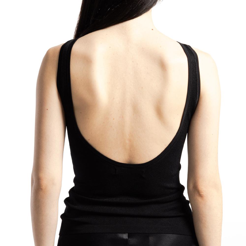 Débardeur Noir Femme Calvin Klein Jeans Archive vue 2