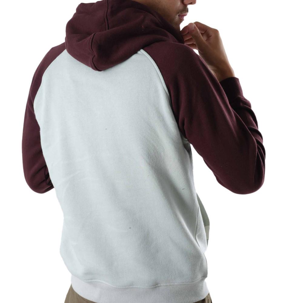 Sweat à capuche Gris/Bordeaux Homme Deeluxe Nether vue 2