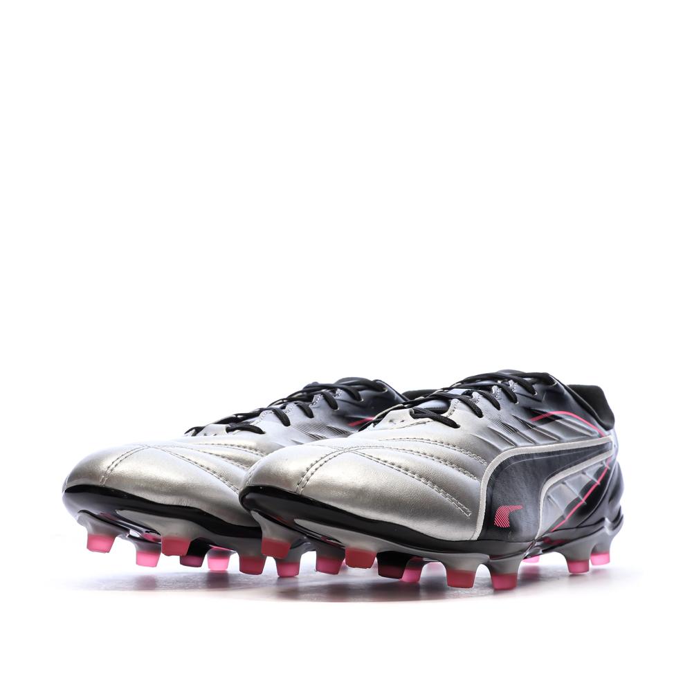 Chaussures de football Grises Homme Puma King Pro vue 6