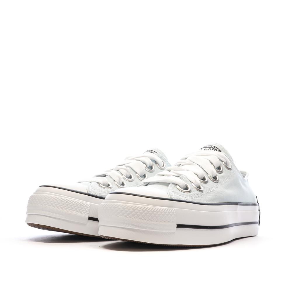 Baskets Vert D'Eau Femme Converse Platform vue 6