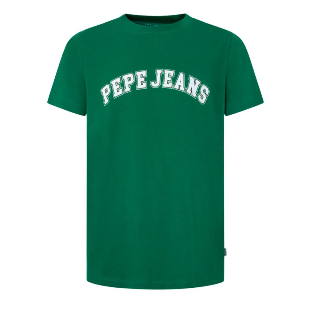 T-shirt Vert Homme Pepe jeans Clement pas cher