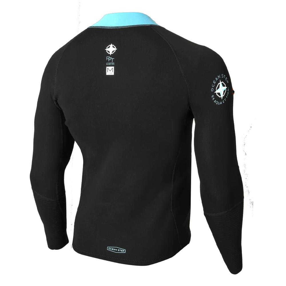 Top néoprène longe cote homme Ocean Step Optimizer 2/2mm Black Oil Blue vue 2