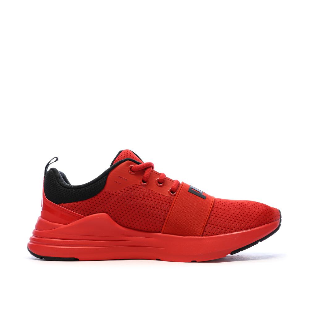 Baskets Rouges Homme Puma Wired vue 2
