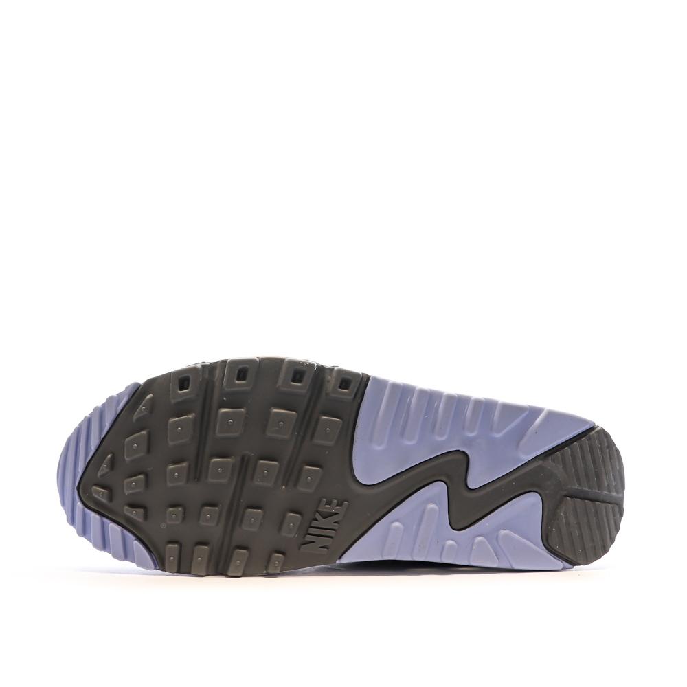 Baskets Blanche/Bleu Femme Nike Air Max 90 vue 5
