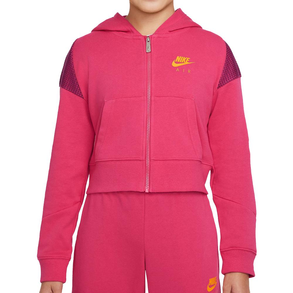 Sweat Zippé Rose Fille Nike Hoodie pas cher