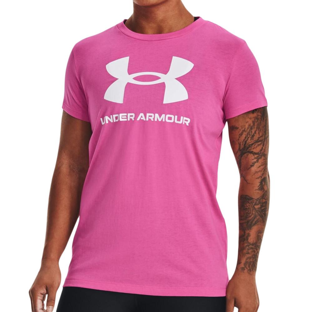 T-shirt Rose Femme Under Armour Live Sportstyle Graphic pas cher