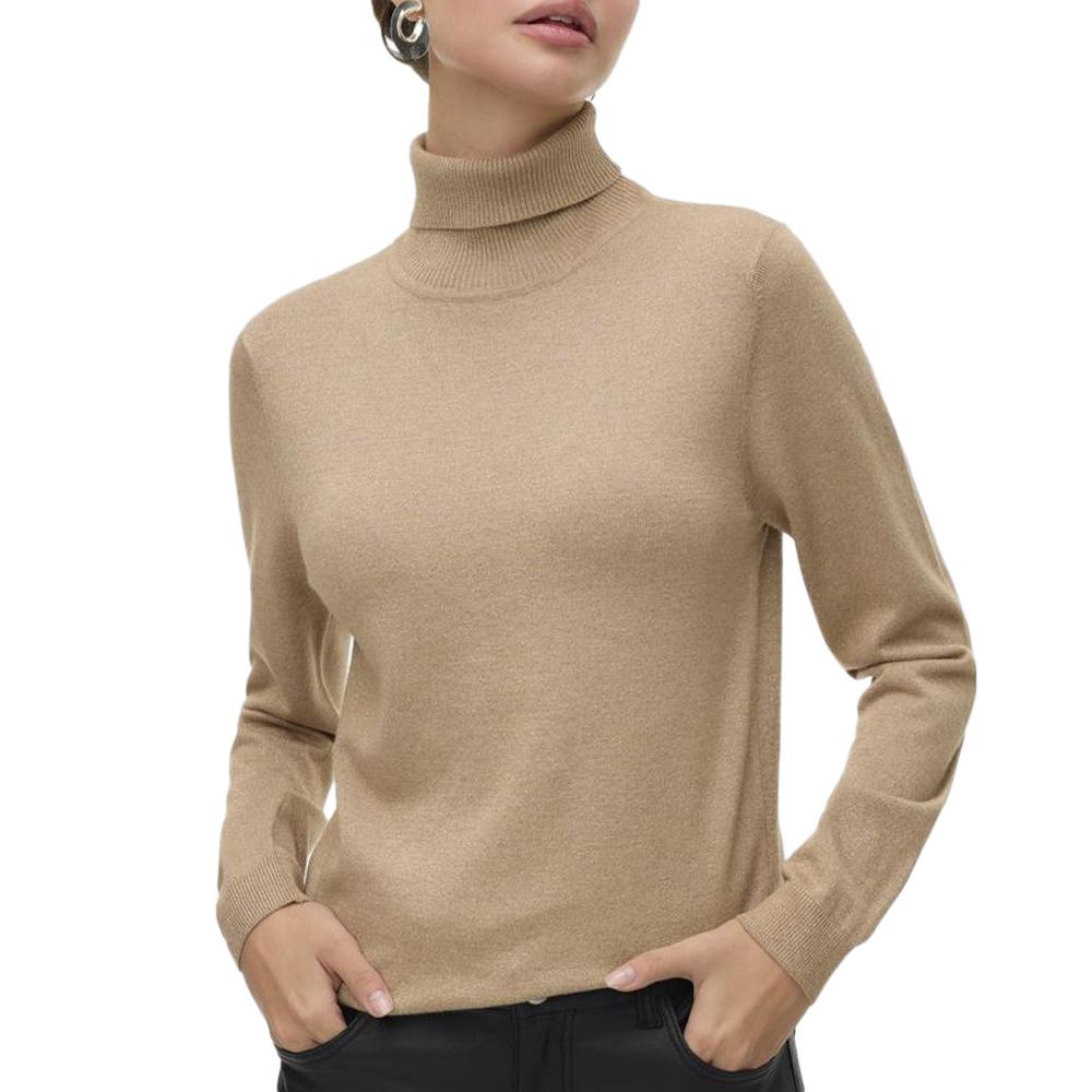 Pull Beige Femme Vero Moda Happyglitter pas cher