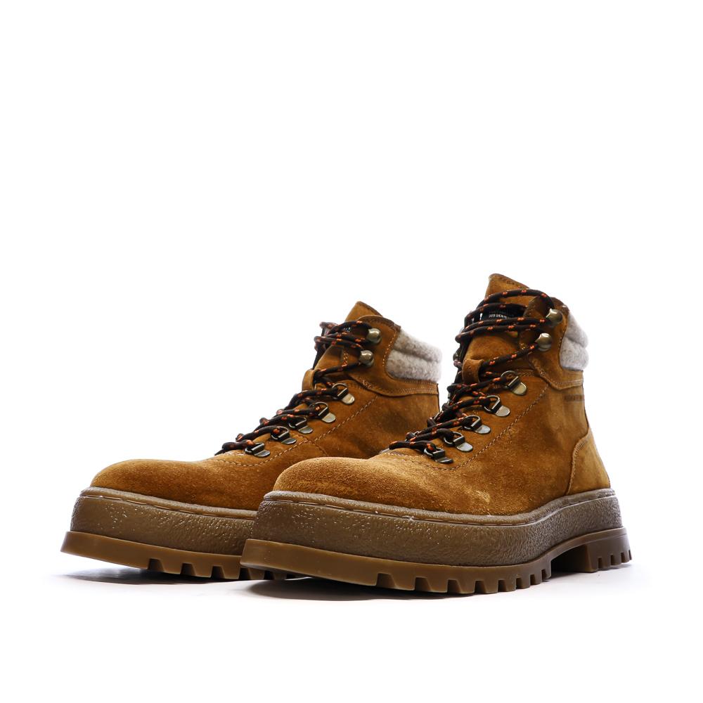 Pepe jeans Lincoln Hiking brown boots Photo of the Espace des Marques %store% store - view of %key%