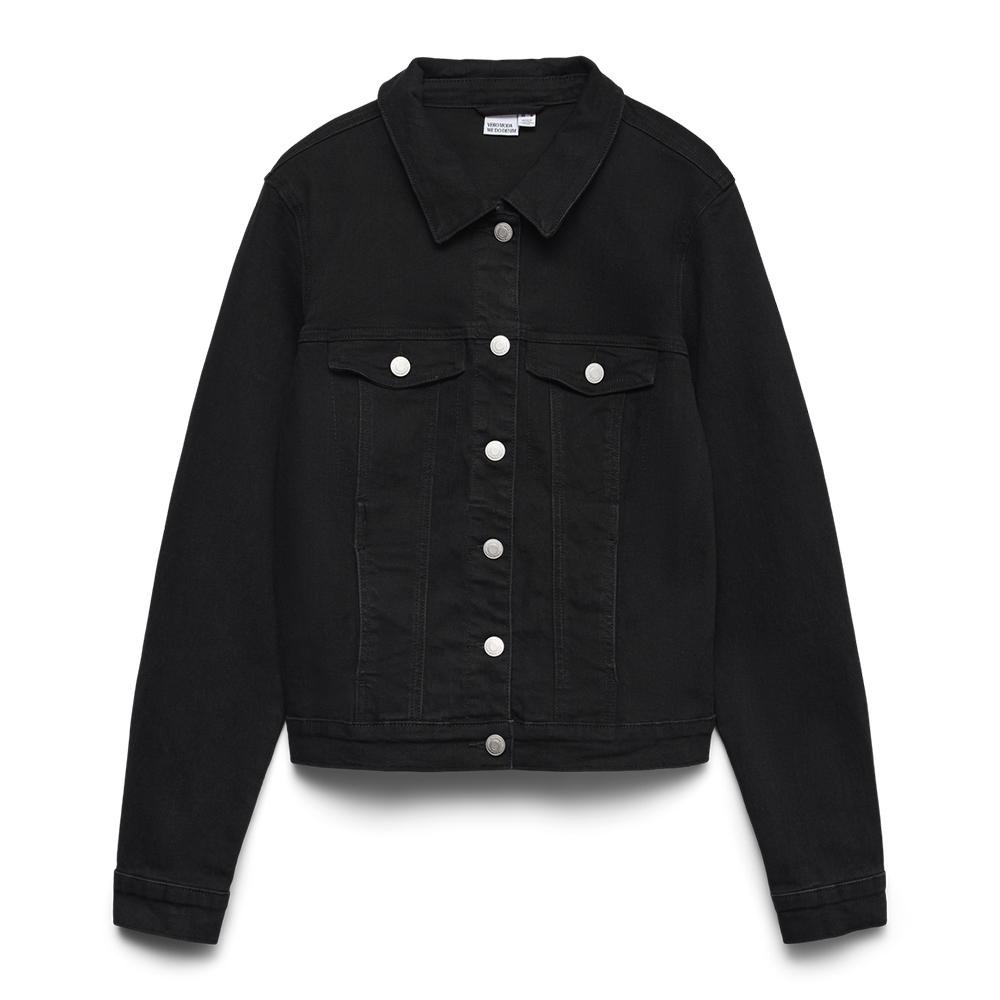Veste en Jean Slim Noir Femme Vero Moda Luna pas cher