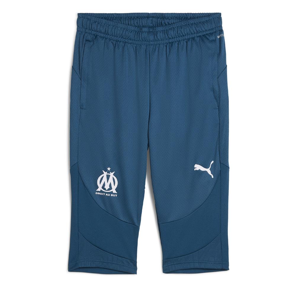 OM Short de Sport Bleu Homme Puma Om Training 3/4 pas cher