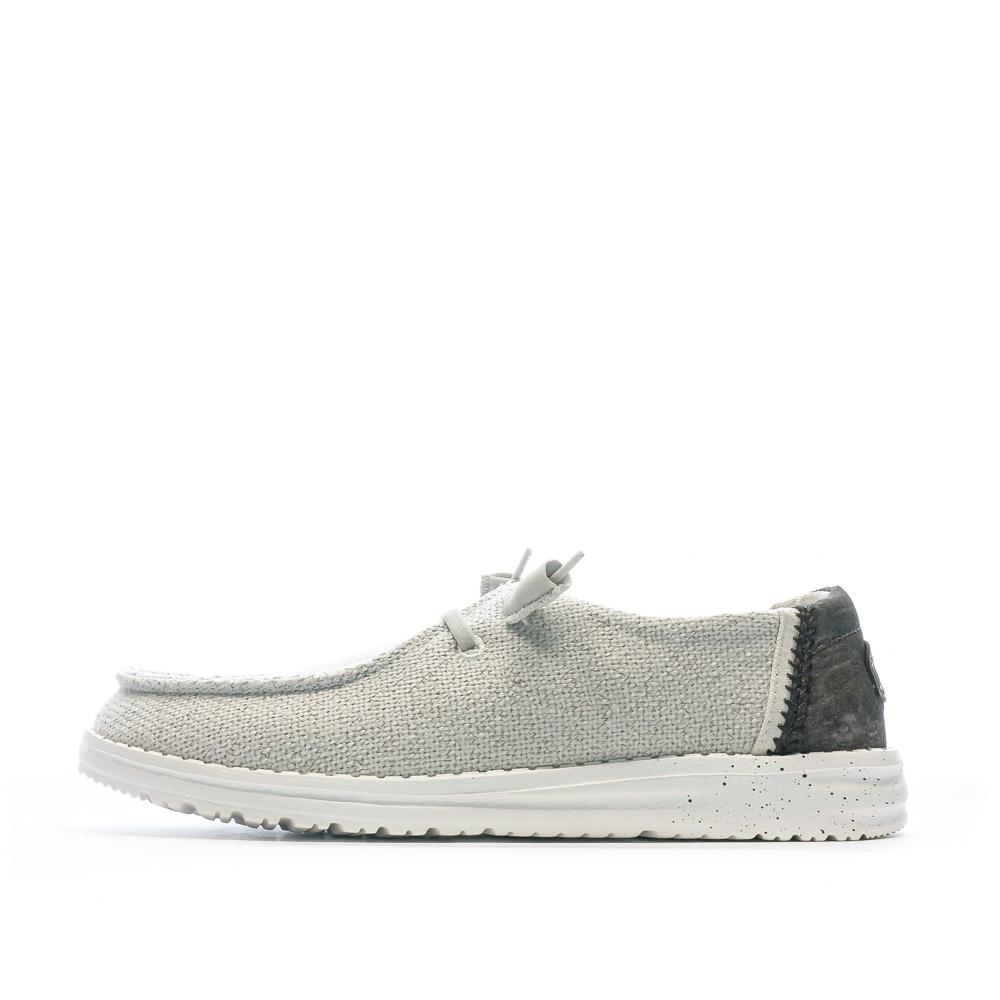 Chaussures Grises Femme Hey Dude Wendy Woven pas cher