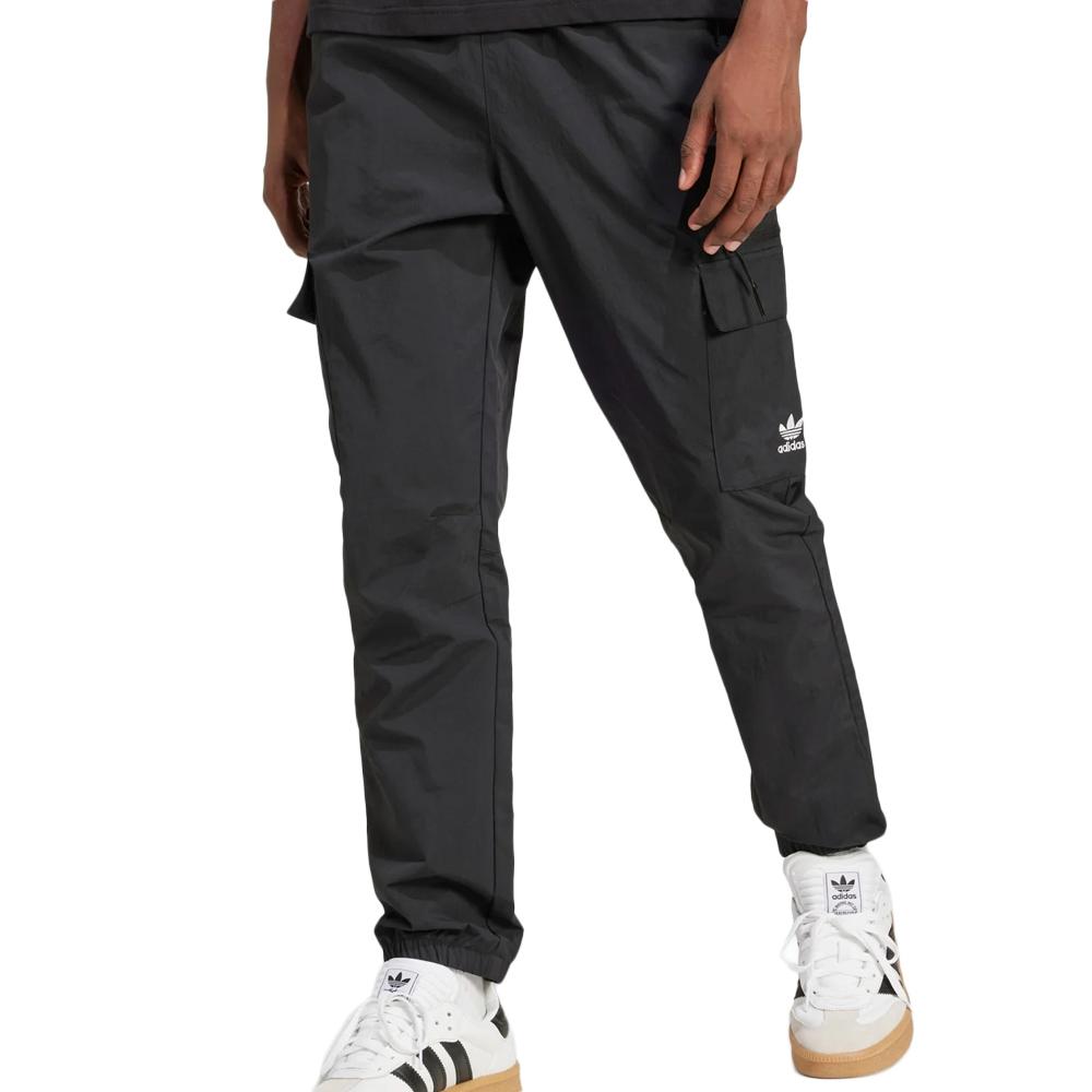 Pantalones fluidos negros para hombre Adidas Ess Woven barato