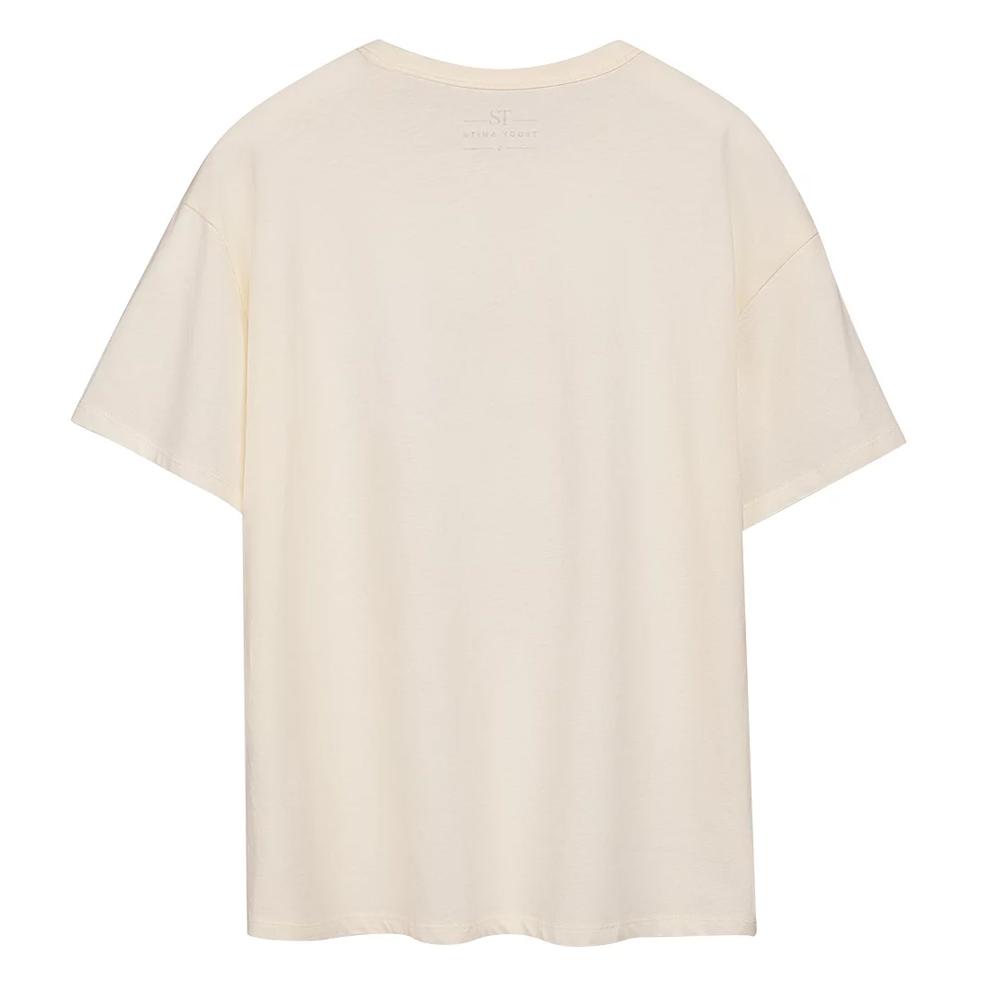 T-shirt Blanc Femme Teddy Smith Harmony vue 2