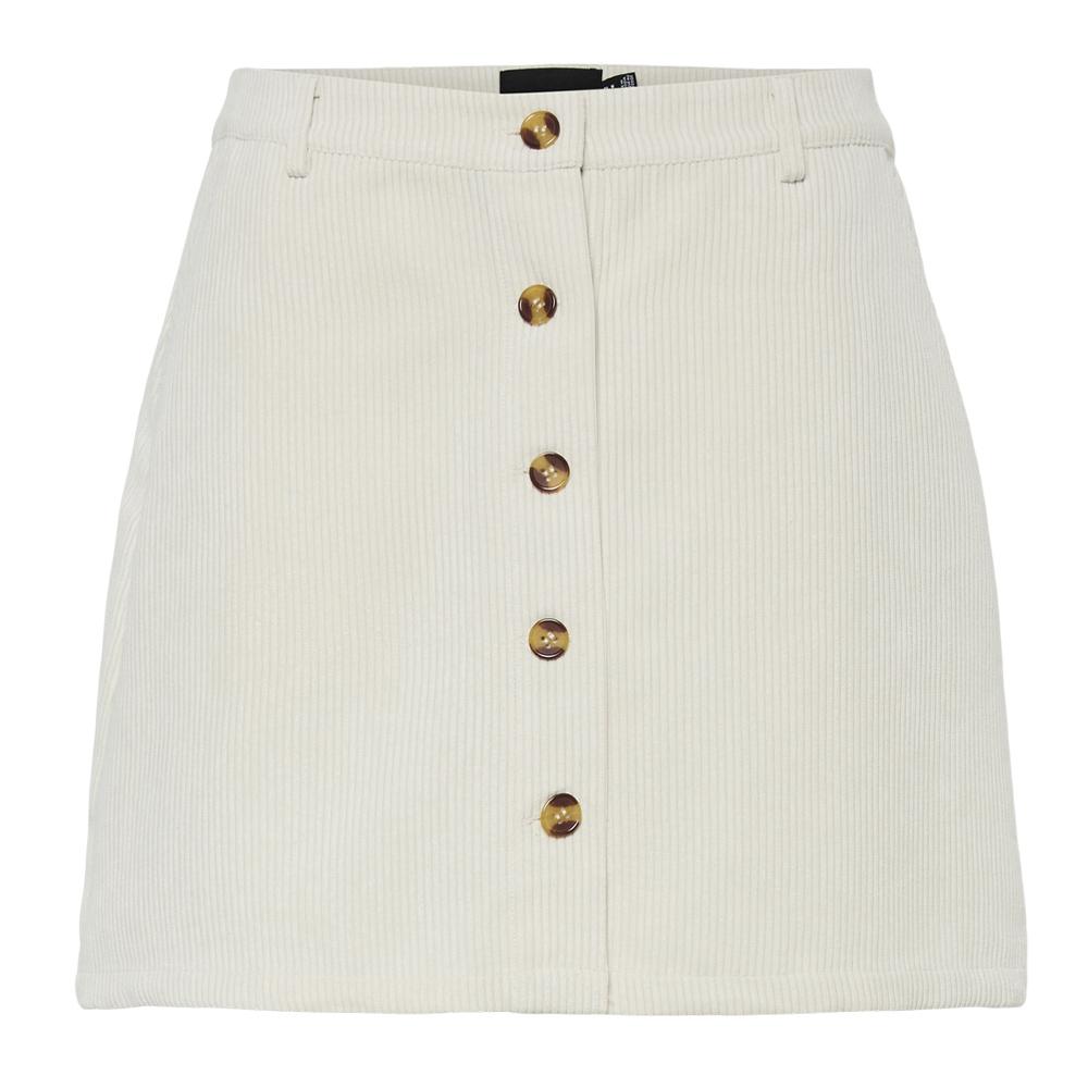 Jupe Ecru Femme Pieces Effi pas cher