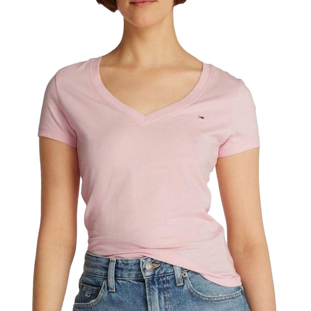 T-shirt Rose Femme Tommy Hilfiger Aruba pas cher
