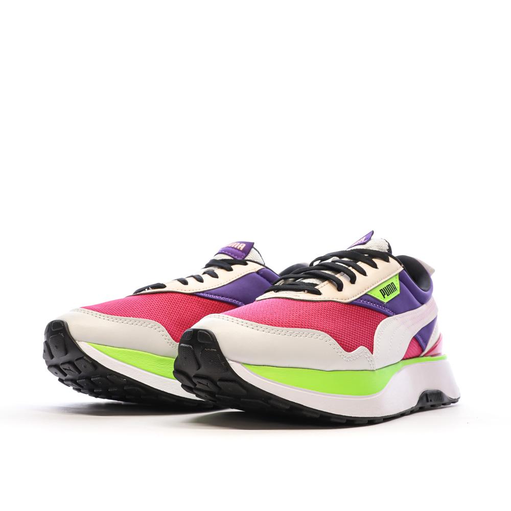 Baskets Violette/Jaune Femme Puma Cruise Rider vue 6