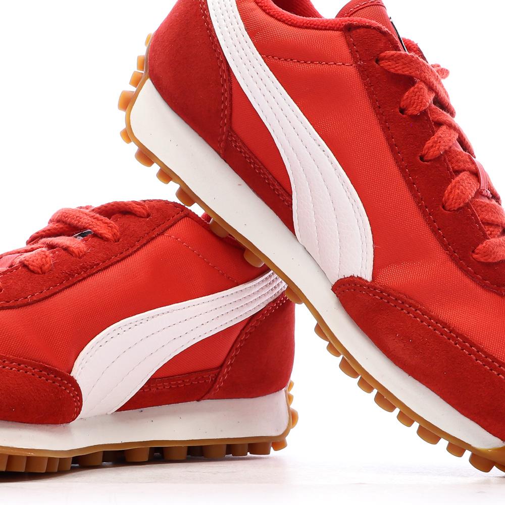 Baskets Rouges/Blanches Garçon Puma Easy Rider vue 7