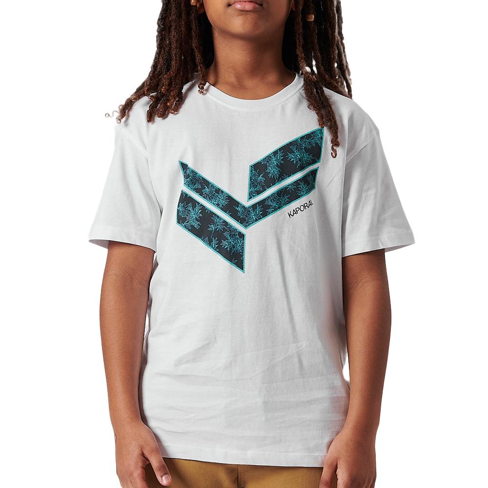 T-shirt Blanc Garçon Kaporal OLSENE pas cher