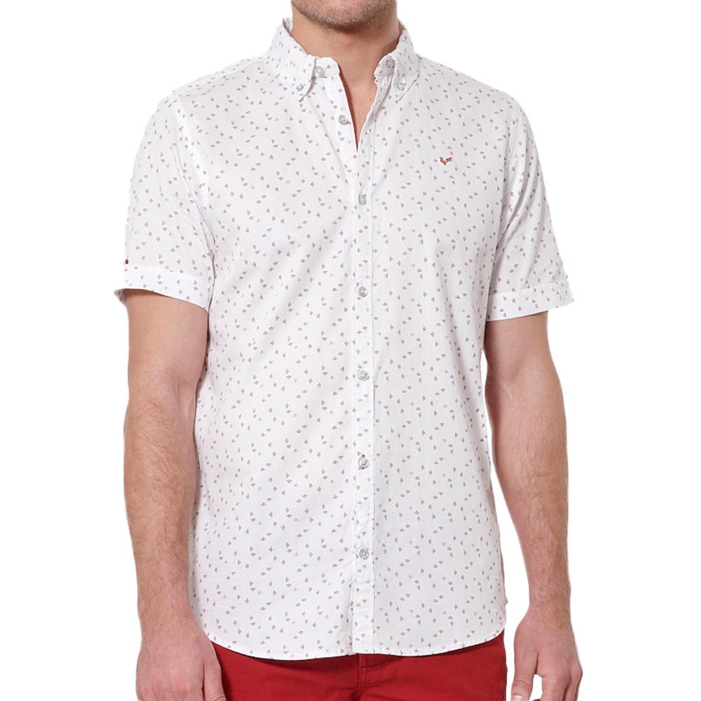 Chemise Blanche Imprimé Homme Kaporal Metze pas cher