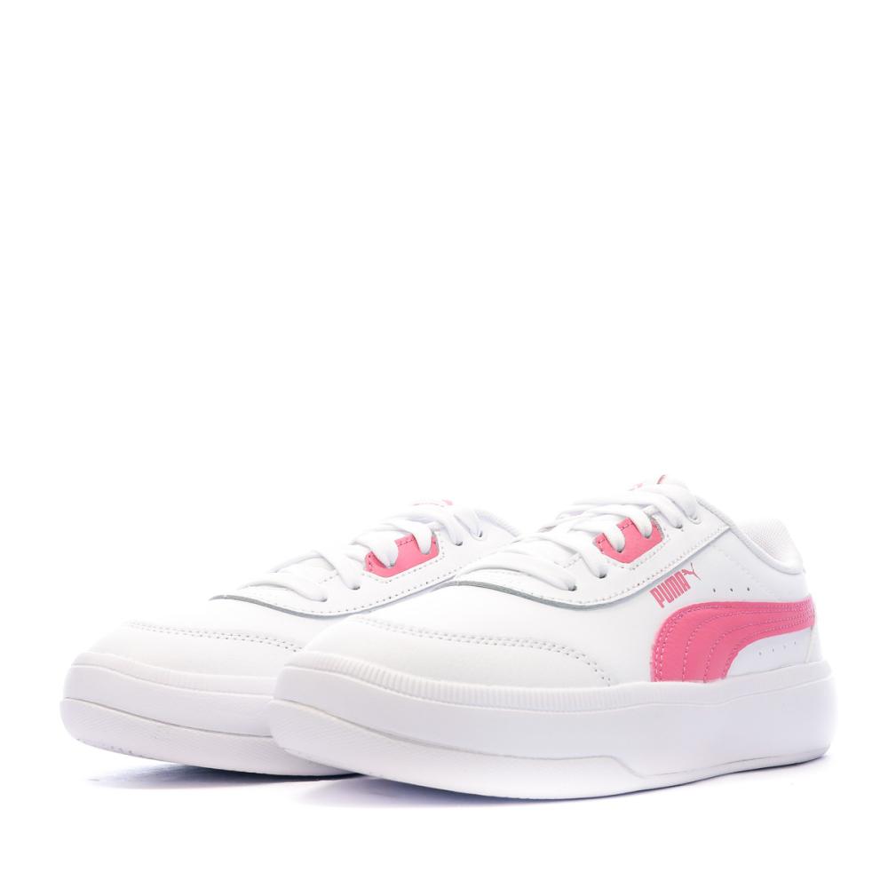 Baskets Blanche/Rose Mixte Puma Tori Jr vue 6