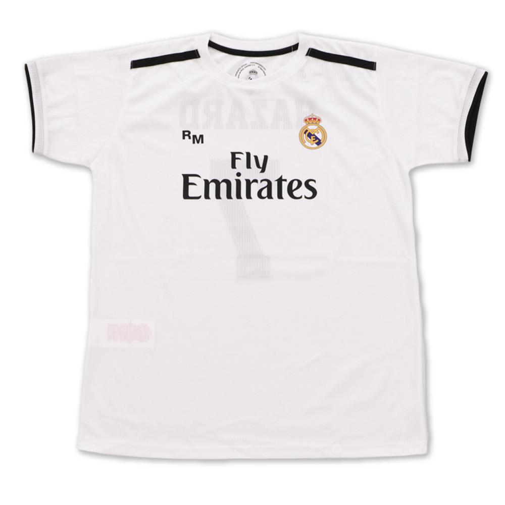 Maillot de Foot Blanc Replica Garçon Real Madrid 18C pas cher