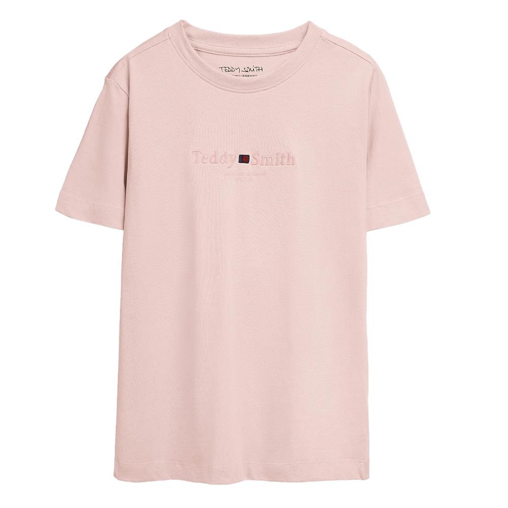 T-shirt Rose Garçon Teddy Smith Tim pas cher