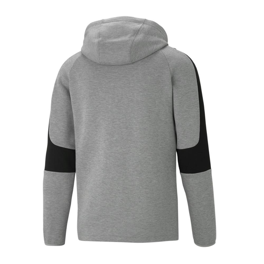 Sweat zippé Gris Homme Puma Evostripe Core vue 2