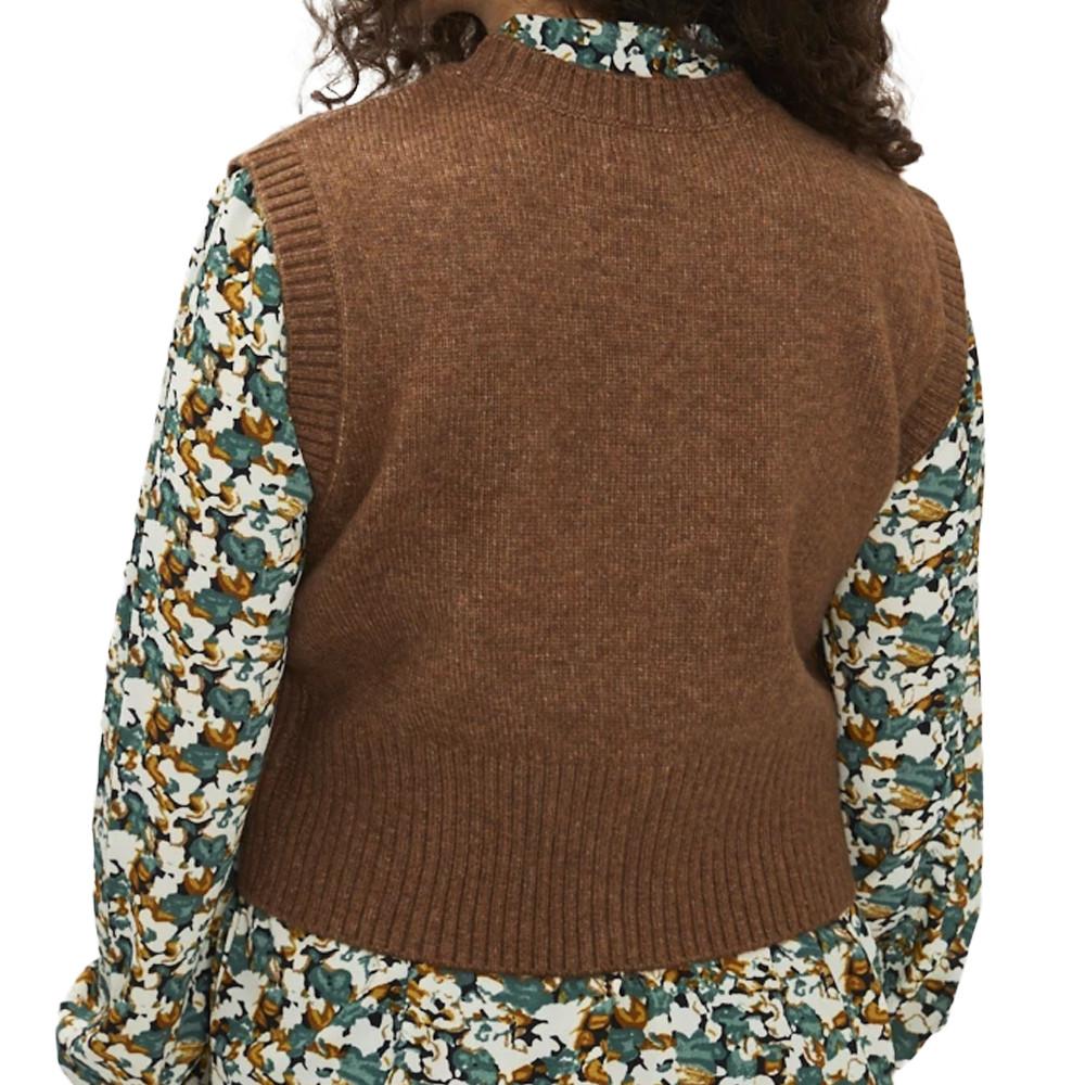 Pull Marron Femme Only Macadamia vue 2