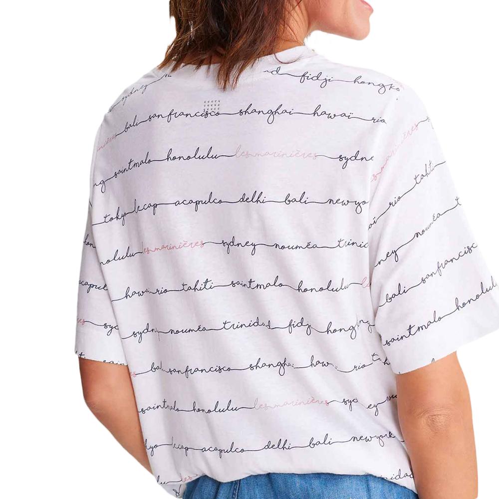 T-shirt Blanc Femme TBS Maelyte vue 2