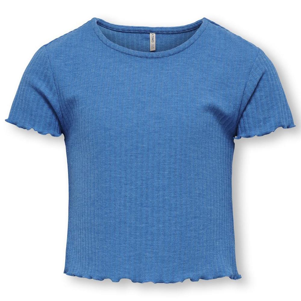 T-shirt Bleu Fille Only Kids Ognella pas cher