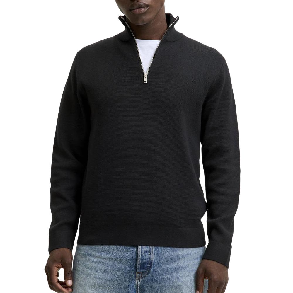 Pull Noir Homme Jack & Jones Milanoe pas cher