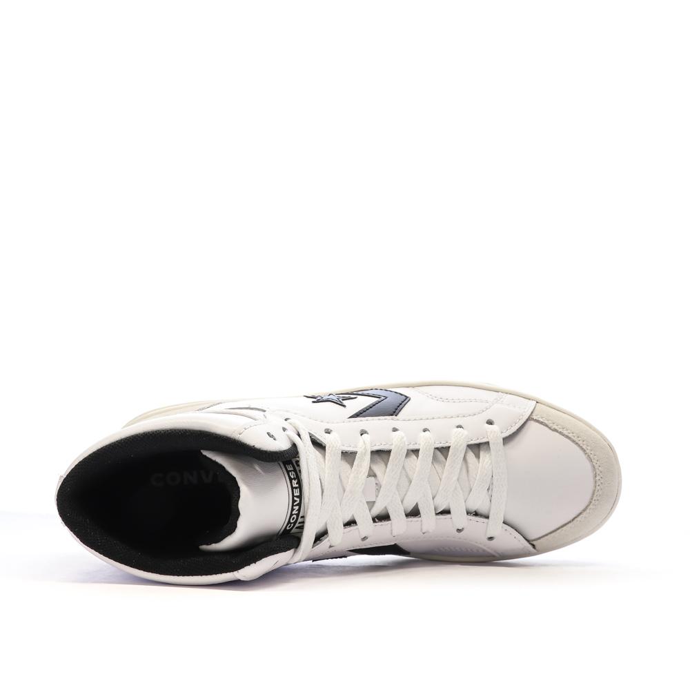 Baskets Blanche/Noire Homme Converse Pro Blaze Leather vue 4