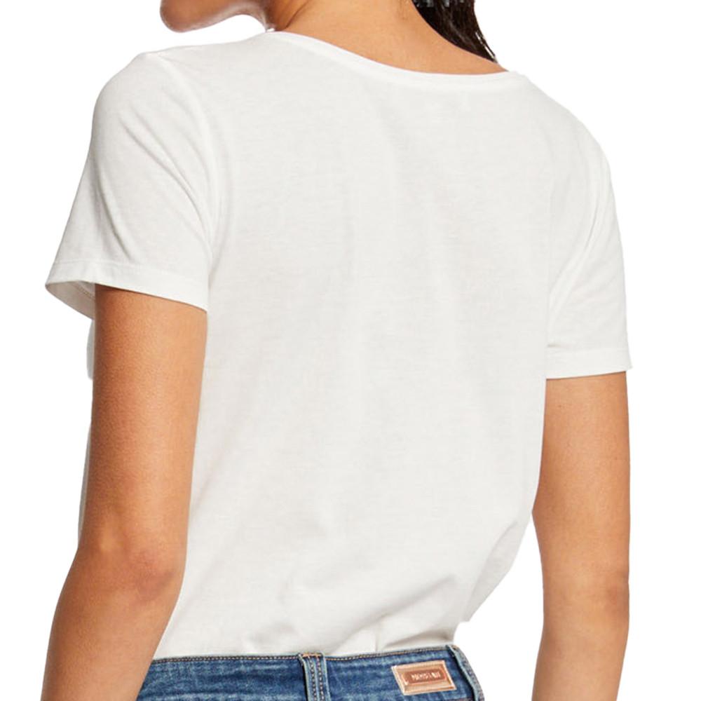 T-shirt Blanc Femme Morgan Dsava vue 2