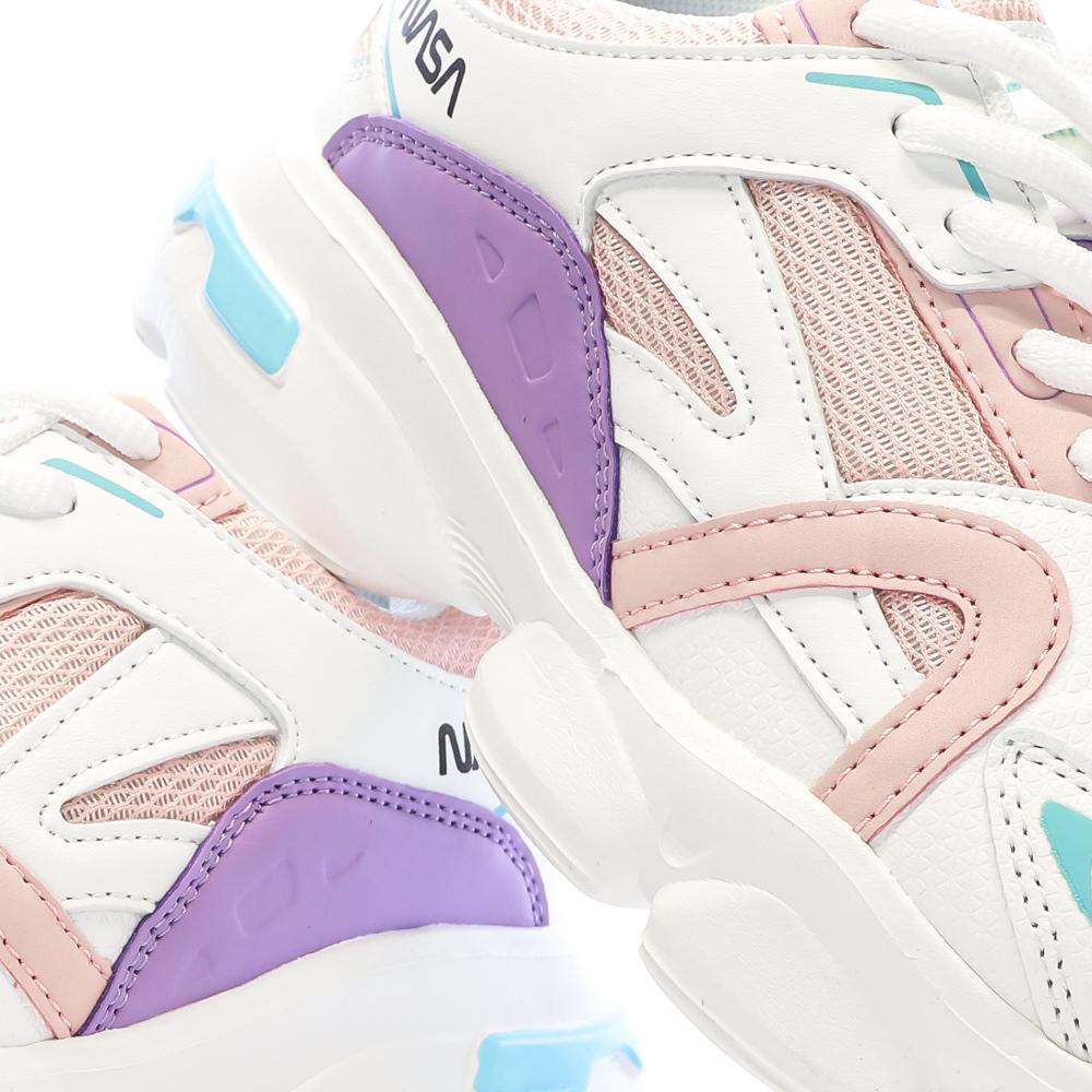 Baskets Blanc/Rose Femme/Fille Nasa Jabalem vue 7