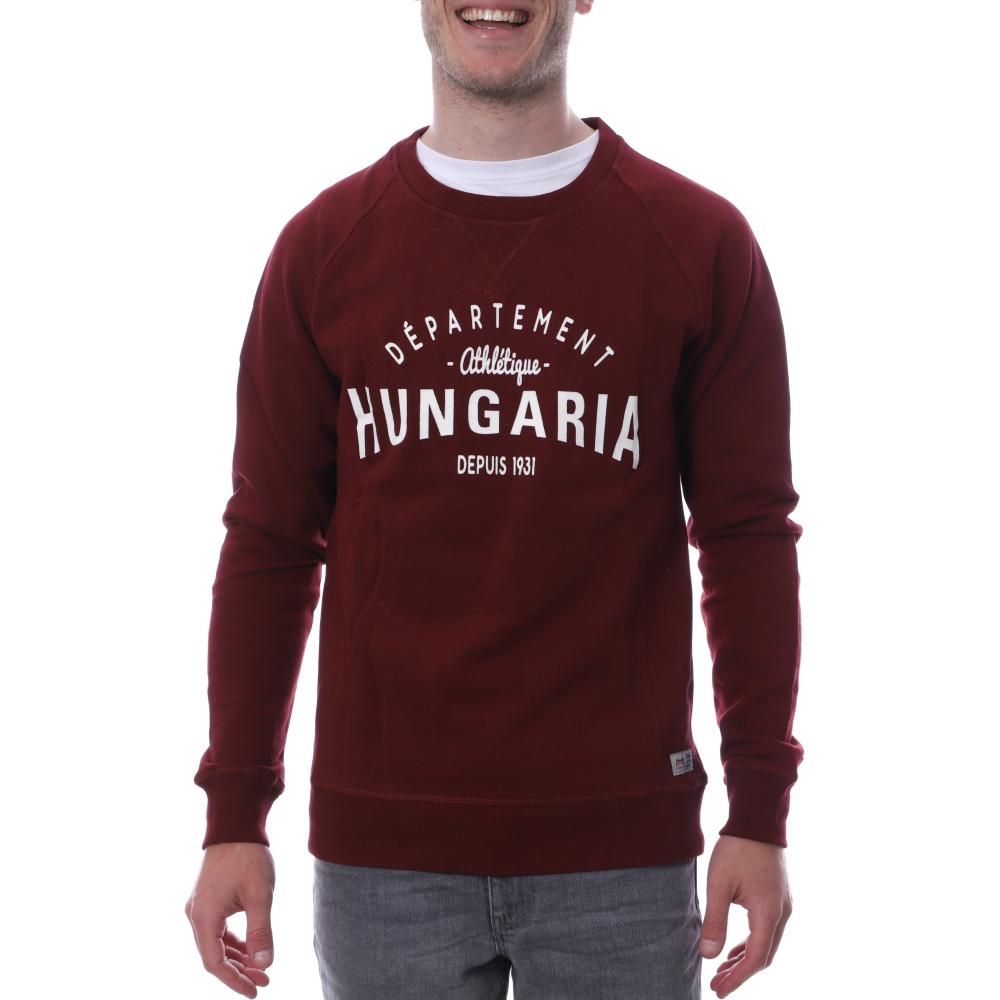 Sweat bordeaux homme Hungaria Legend pas cher