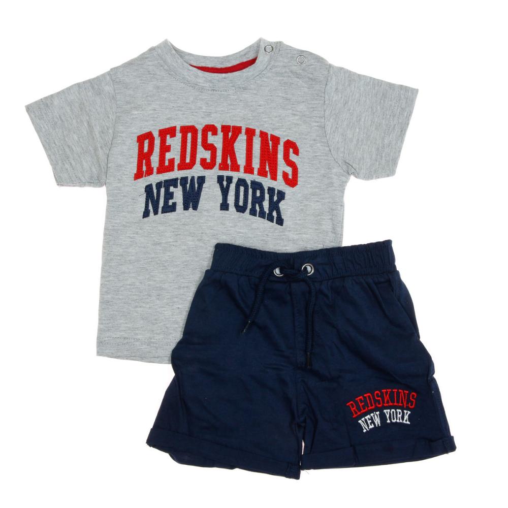 Ensemble Bébé Gris Garçon Redskins pas cher