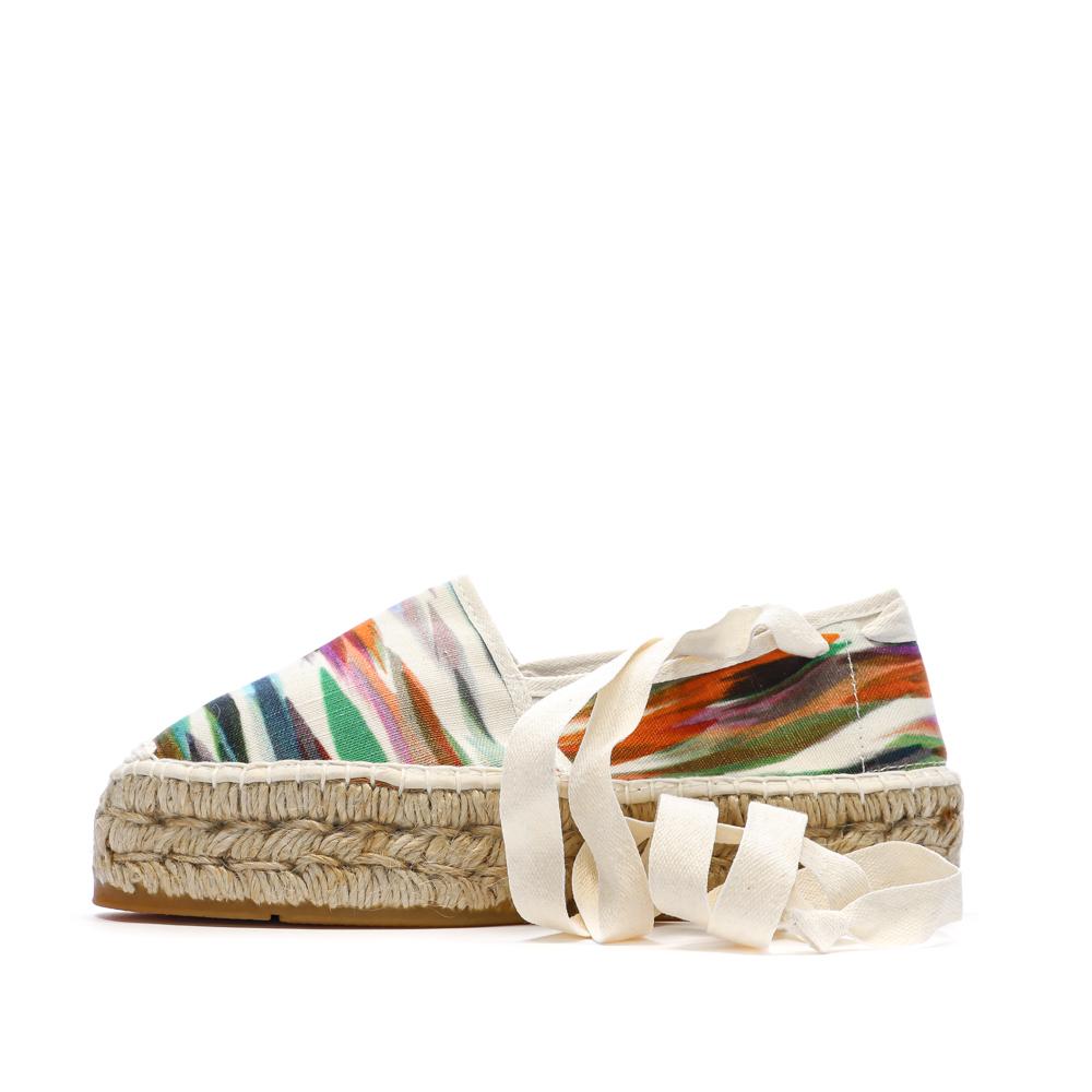 Women’s White/Green Espadrilles by Pare Gabia La FÉe affordable