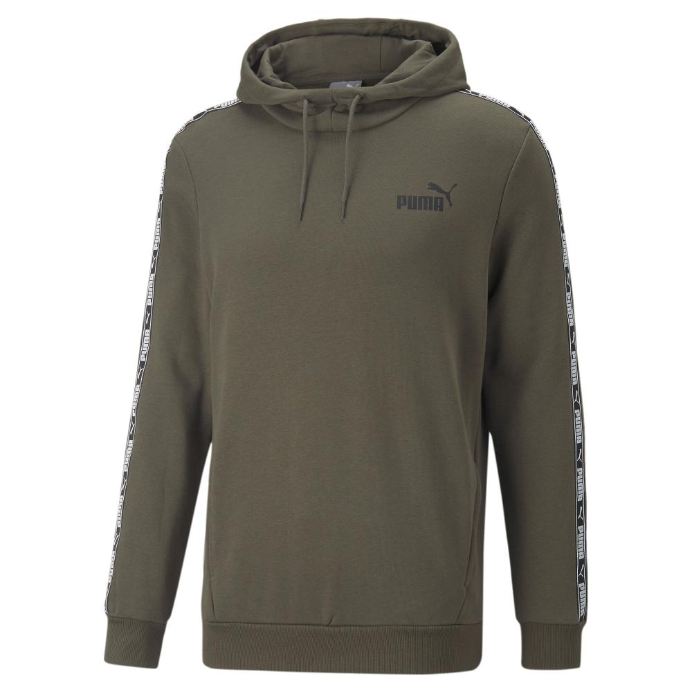 Sweat Kaki Homme Puma Tape Hoodie pas cher