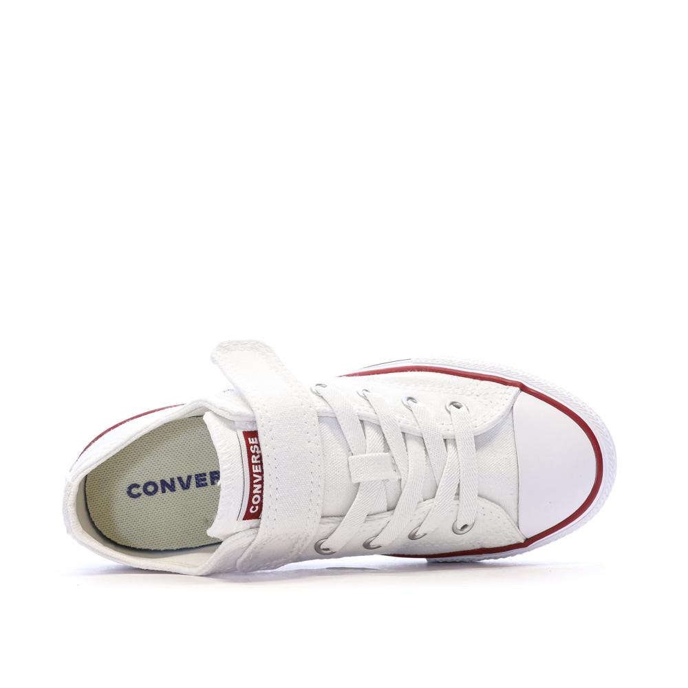 All Star Baskets Blanches Enfant Converse Chuck Taylor 1v Easy-on vue 4