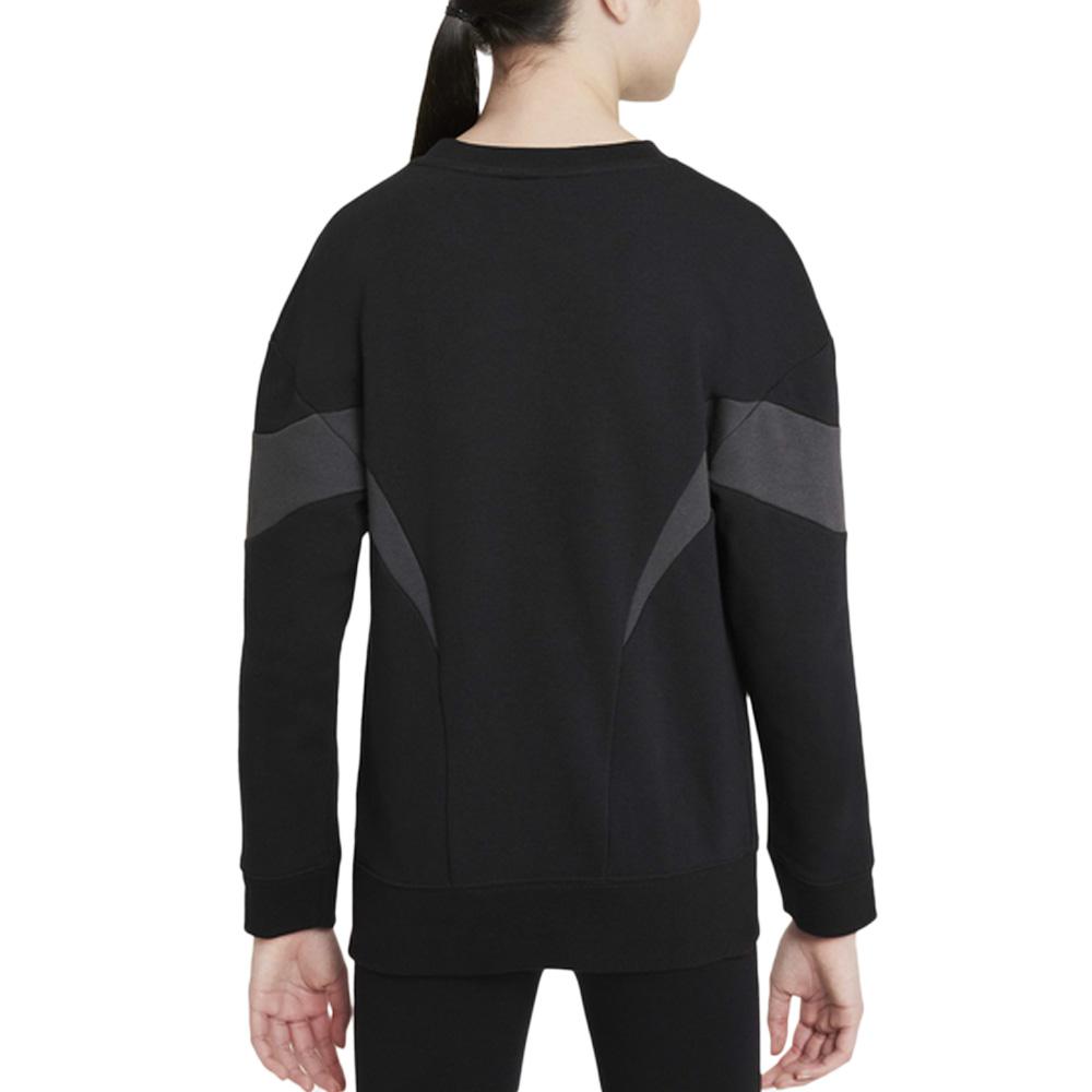 Sweat Noir Fille Nike DD7135 vue 2