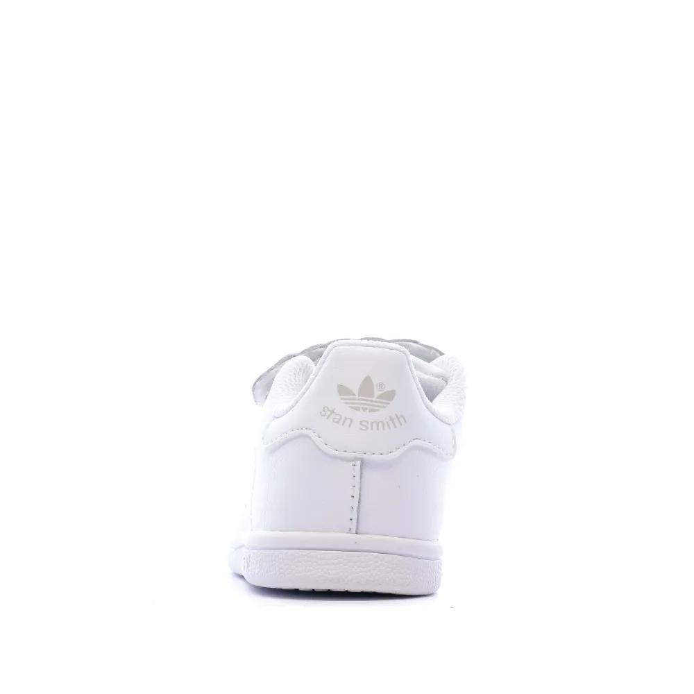 Basket Blanche Fille Adidas STAN SMITH CF I vue 3